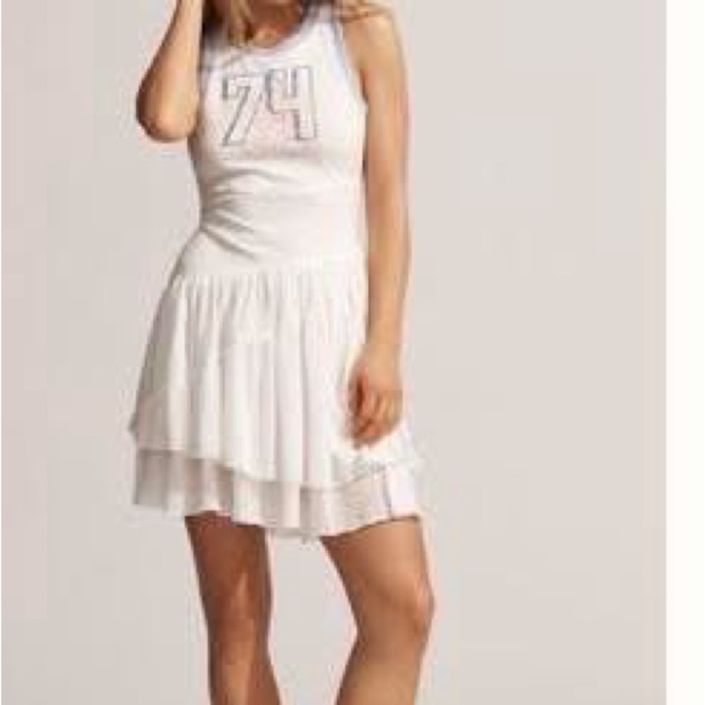 Anthroplogie  Tiered Sleeveless Dress with Graphic 74
